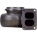 Turbine Housing 14961016101 für CAT 3406B, Frontansicht des grauen Gussgehäuses