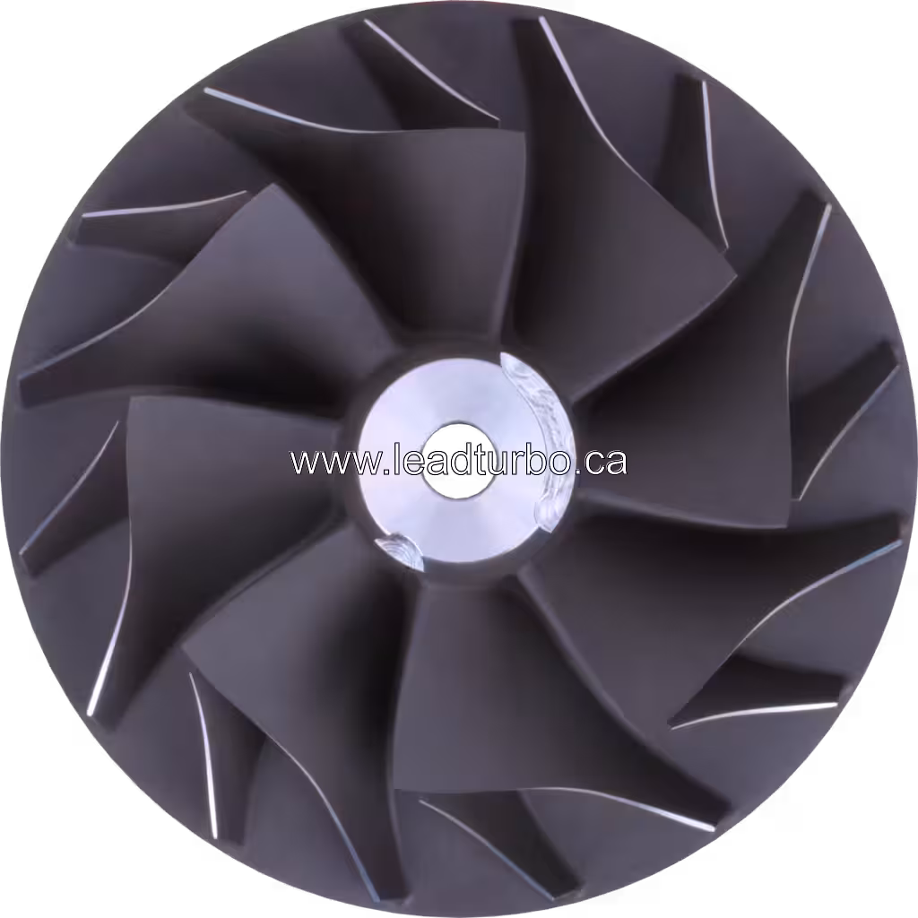 Roue de compresseur 3533704 pour Turbocompresseur HX80 HX85 Cummins KTA50 front view