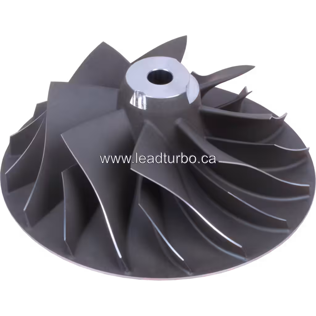 Roue de compresseur 3533704 pour Turbocompresseur HX80 HX85 Cummins KTA50 45 degree view