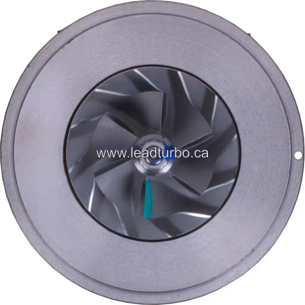 J96 turbocharger core FOR 28200-42800-R front view showing compressor wheel