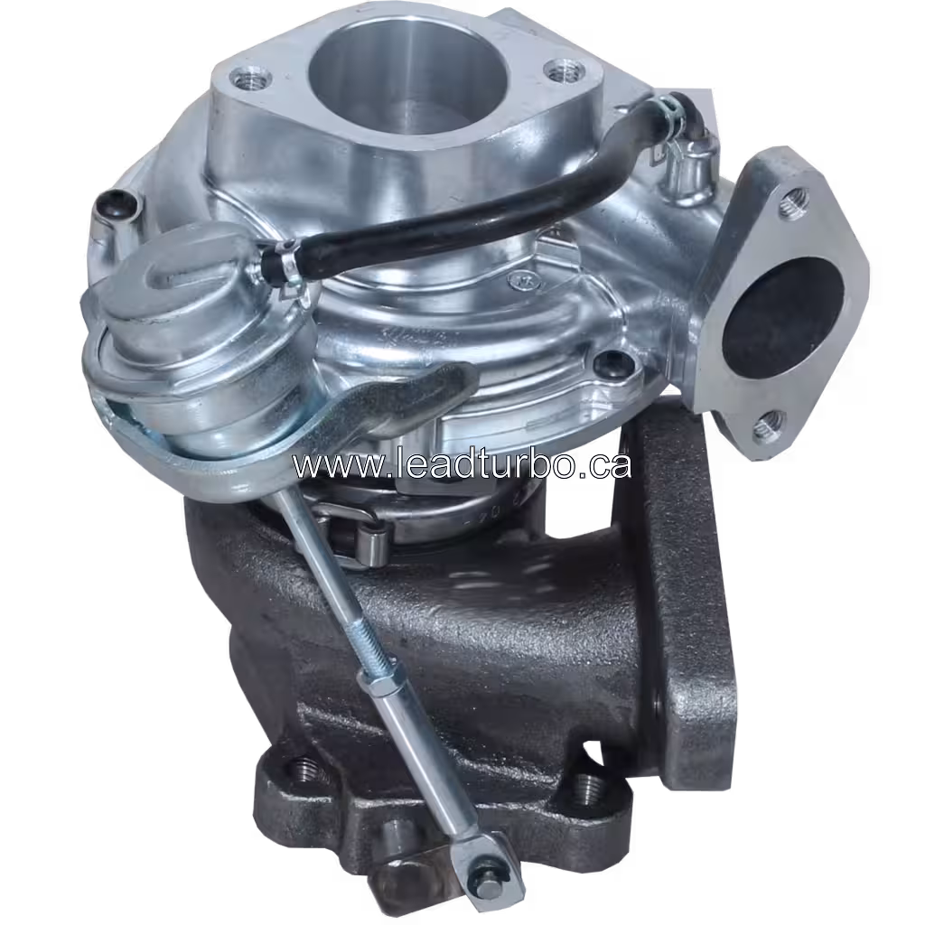 Vue de dessus à 45 degrés du turbo RHF4H pour Nissan YD25DDTi