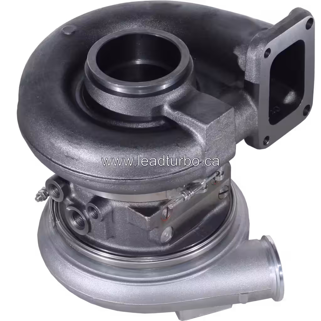 504255233 Turbolader Ersatz für Iveco Cursor 10 440HP (HY55V) bottom 45 degree view