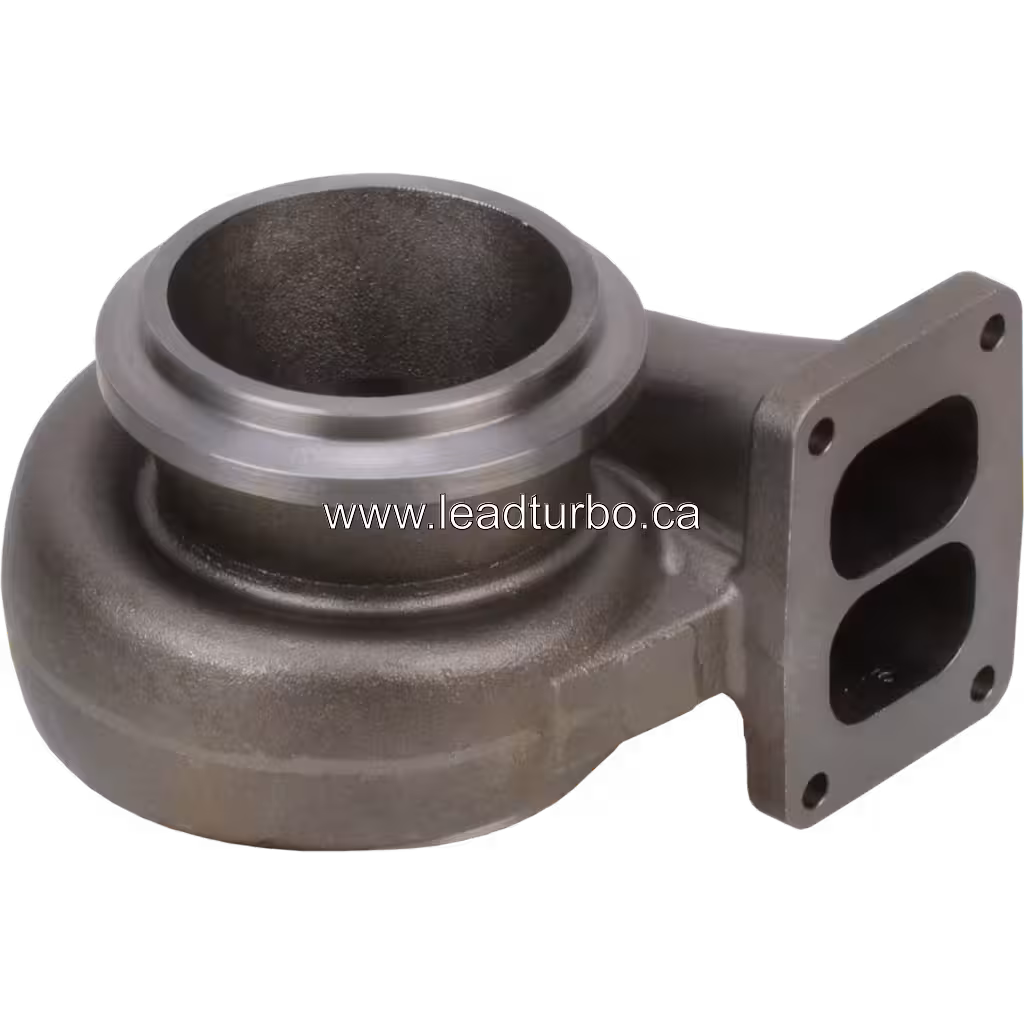 Detalhe dos pontos de fixação da carcaça de turbina