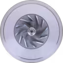 Vista frontal do Core HX30 3593410 com turbina e compressor visíveis