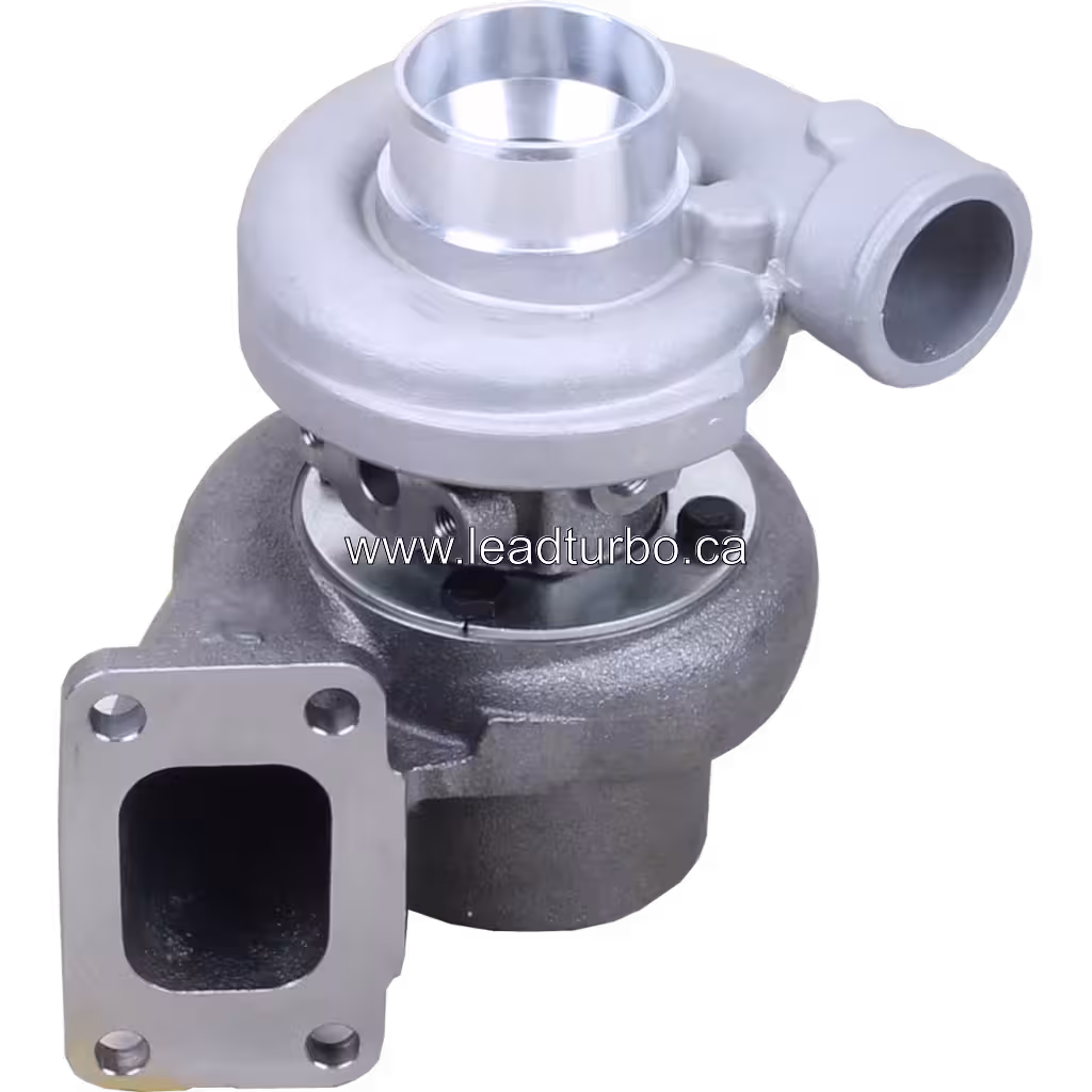 Turbocompresseur 466898-5006 vue supérieure 45 degrés avec carter turbine