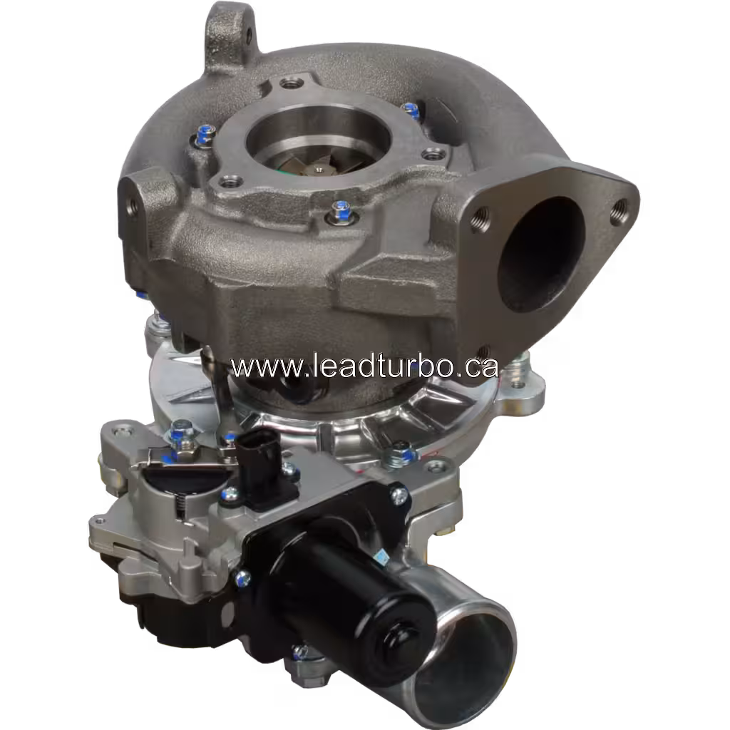 Turbocharger 17201-30100 para Toyota Hilux 1KZ-T (1720130100) bottom 45 degree view