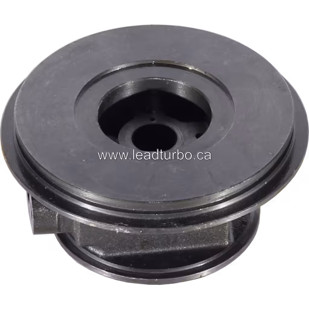 406866-0003 T1238 Bearing Housing for CAT D342 6L Turbocharger 45 degree view