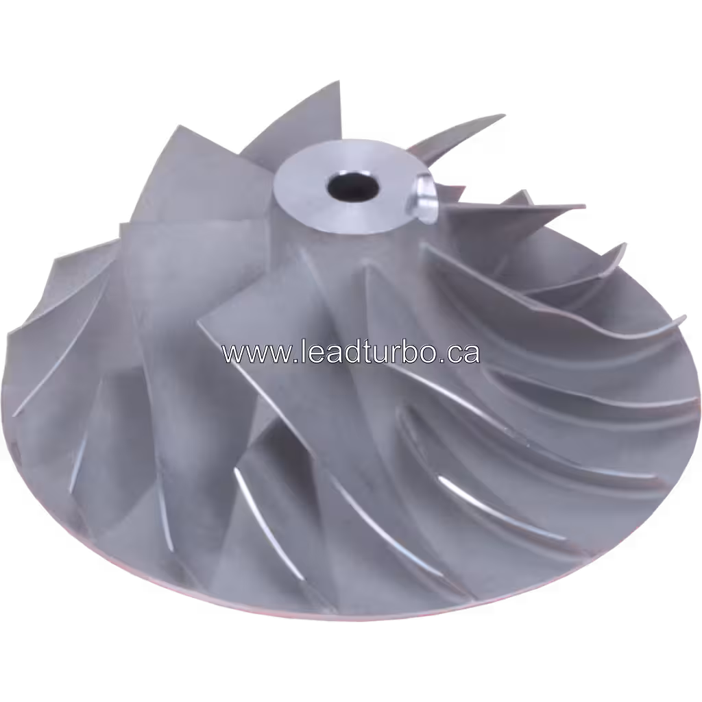 Roda Compressor 3593926 para Turbo HX82 Cummins QSK78 45 degree view