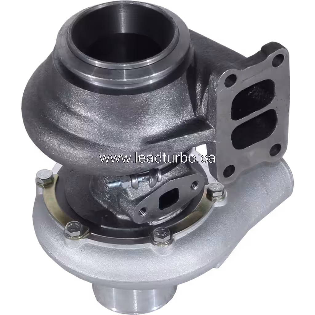 Turbocompresseur 1155853 S2ESL094 pour CAT 325B / Moteur 3116 bottom 45 degree view