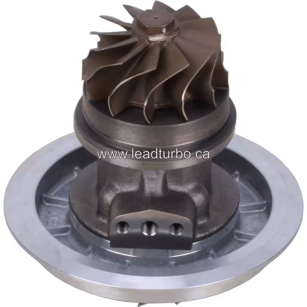 Core турбокомпресора KTR110M 6505-71-5020 для Komatsu D155 bottom 45 degree view