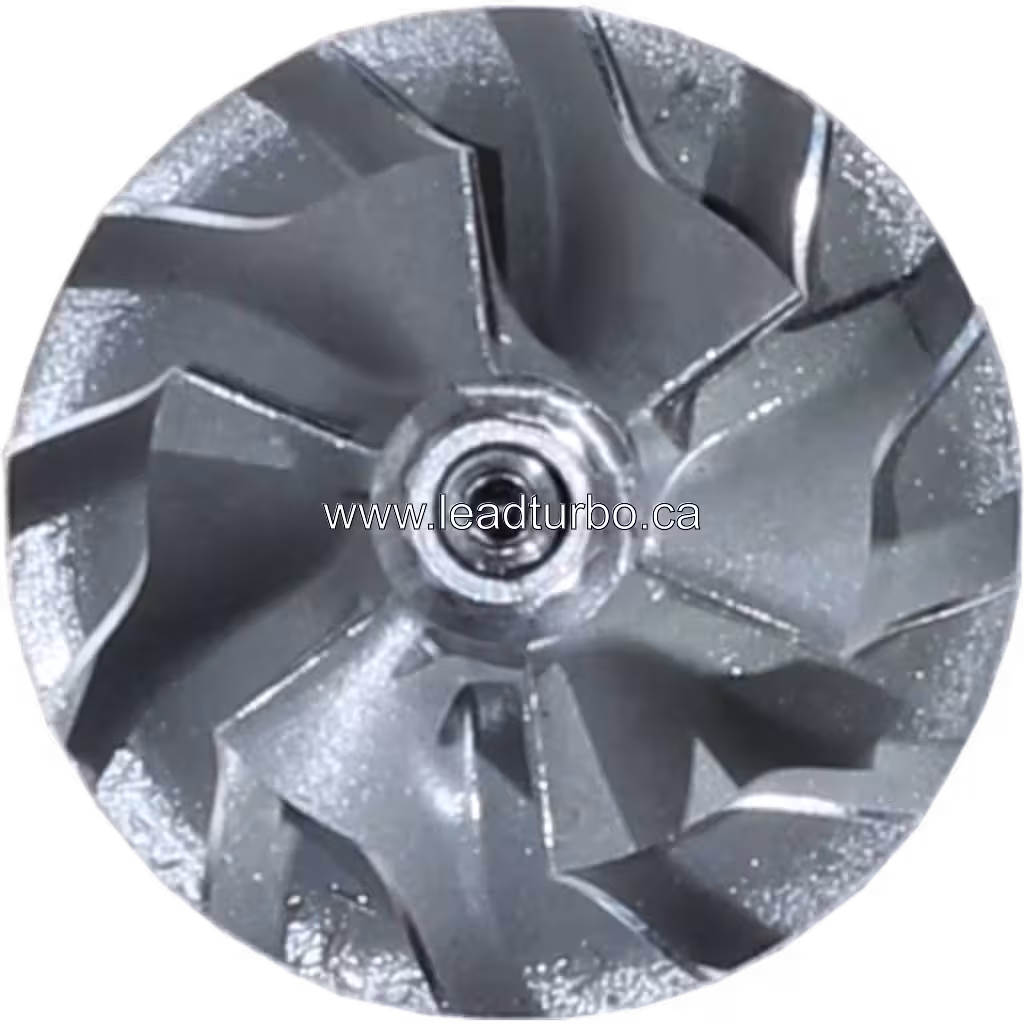Vue de face du rotor de turbocompresseur J96