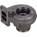 Vista inferior da Turbine Housing FOR 3802770 TH mostrando a face de montagem e flange