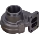 Vista replacement da Turbine Housing HX35 mostrando a porta de entrada e flange de escape