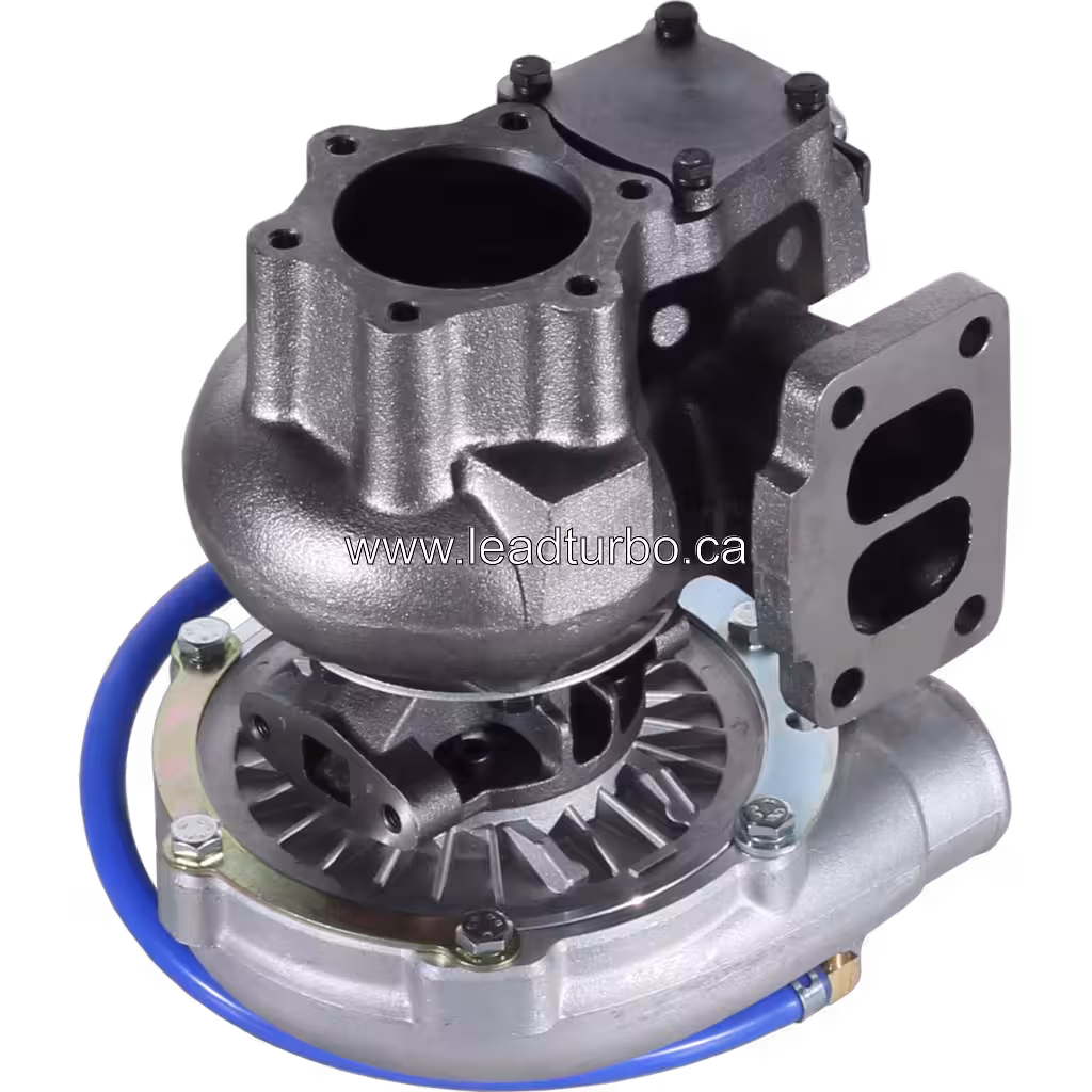Турбокомпресор 2674A082 TBP412 для Perkins T6 60 (JCB, Massey Ferguson) bottom 45 degree view