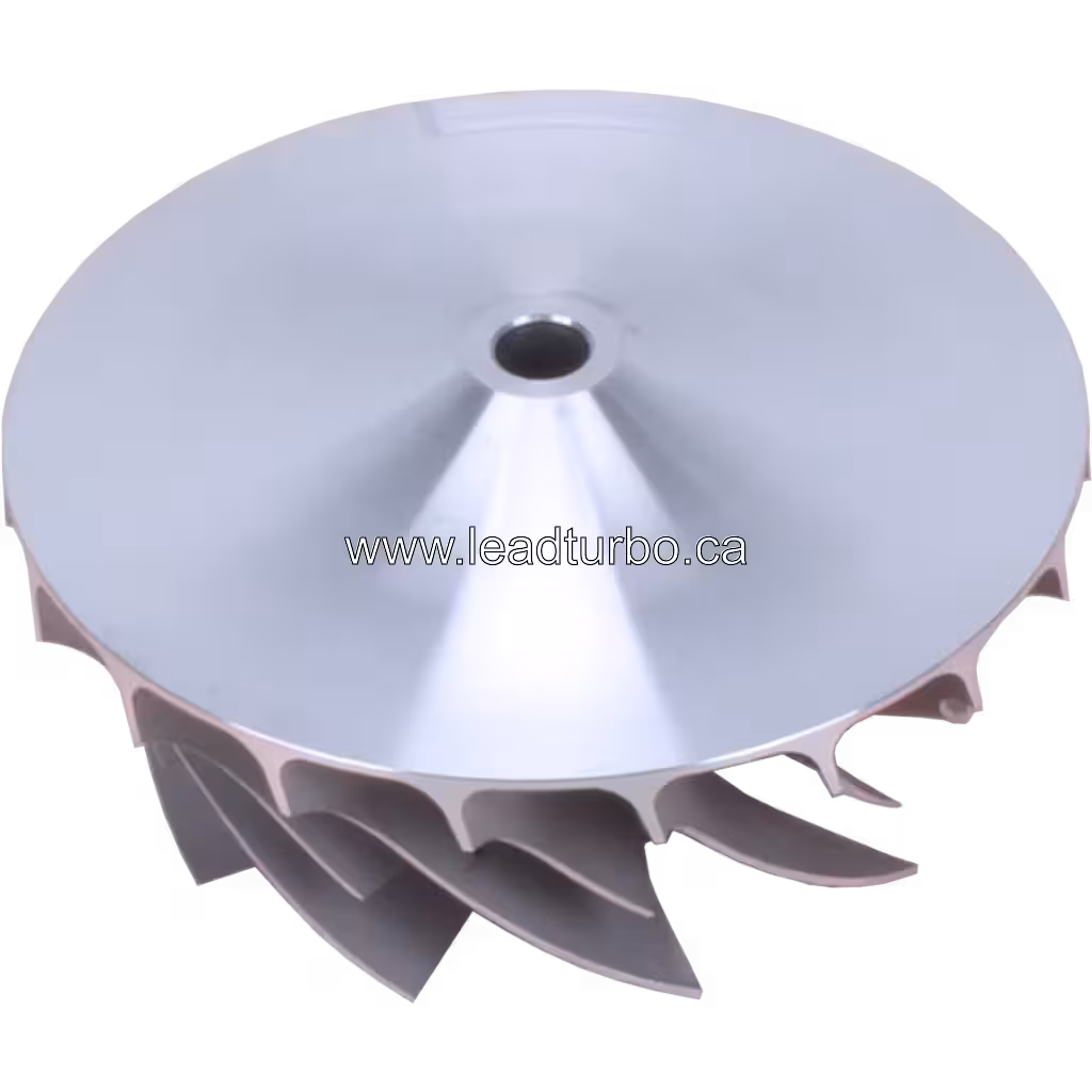 6502-52-1010 Compressor Wheel for Komatsu KTR130-33CAW Turbocharger bottom 45 degree view