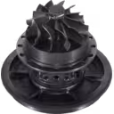 Vista inferior do Core HC5A FOR 3594027 com roda do turbina e carcaça