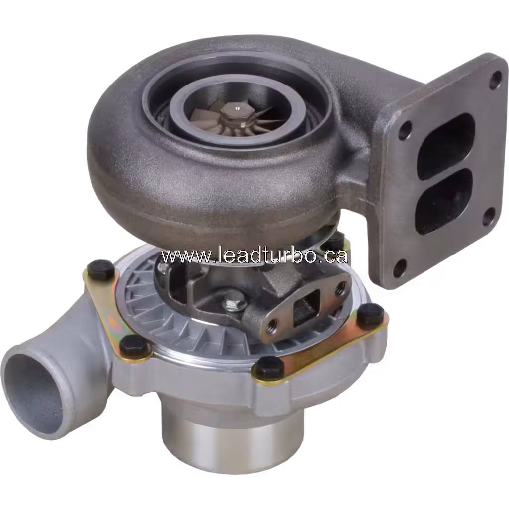 Turbo 466334-0002 TA3401 para John Deere 4239T - Reposição bottom 45 degree view