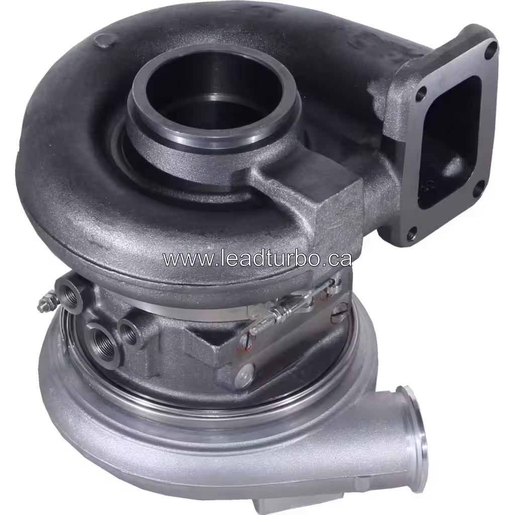 Turbosprężarka 504255233 HY55V zamiennik do IVECO Cursor 10 bottom 45 degree view