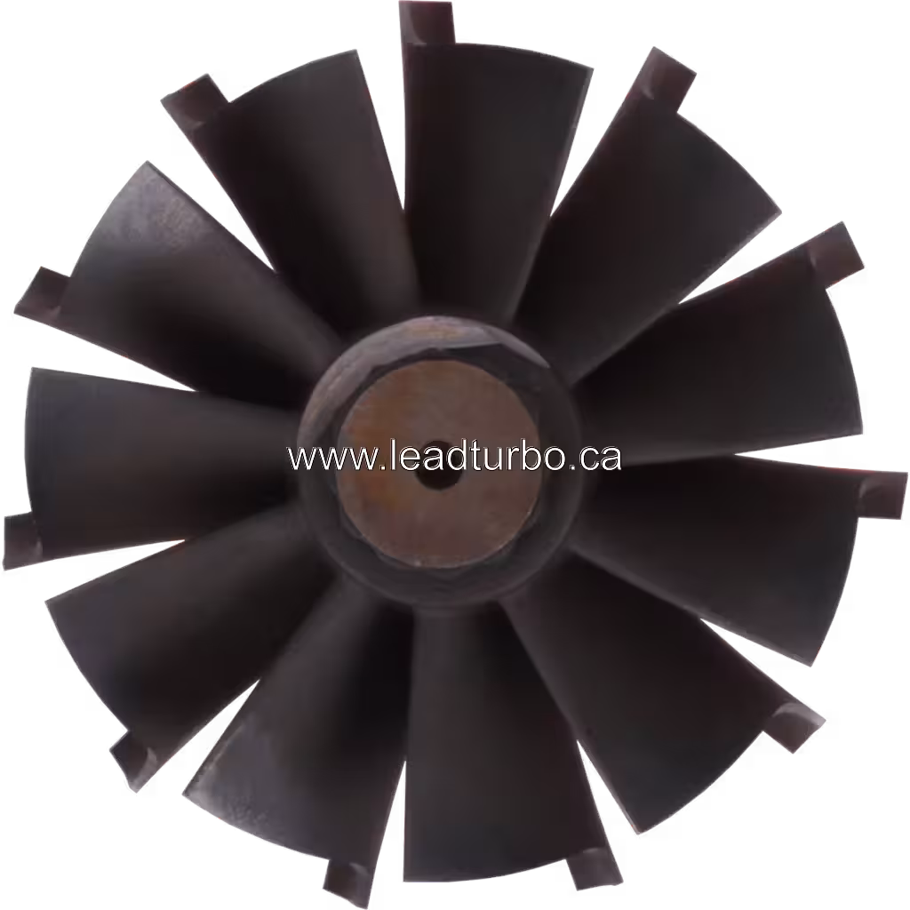 Detalle de la rueda de turbina para Cummins M11
