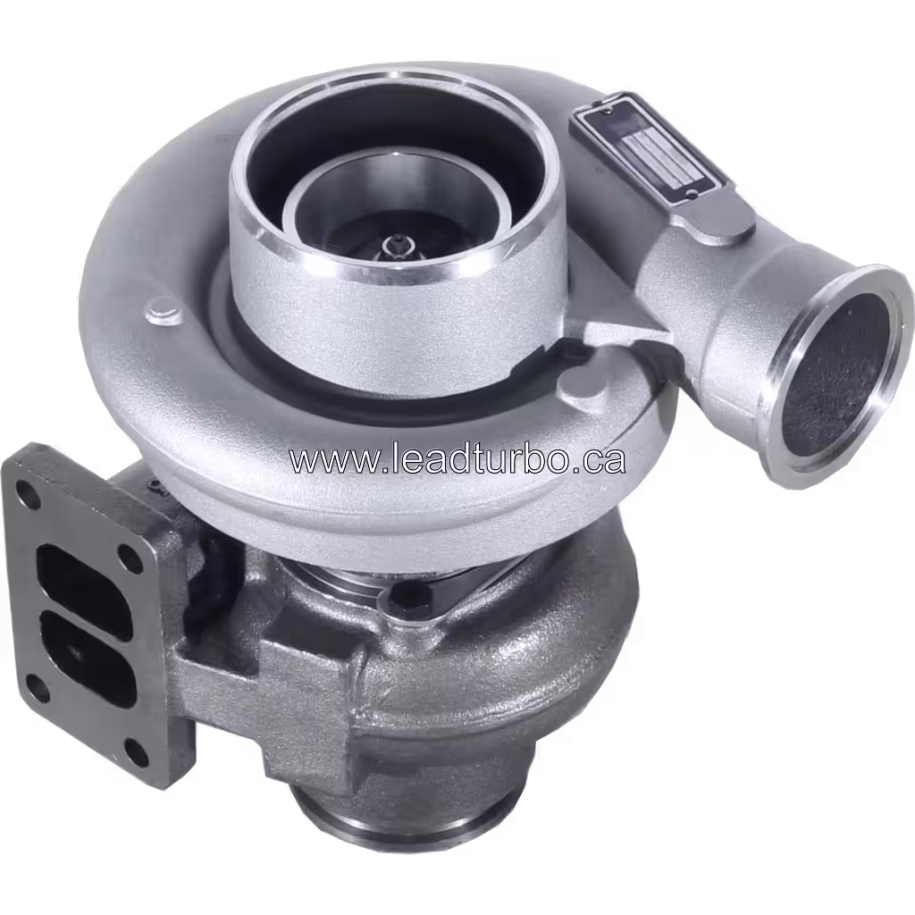 Vue trois-quarts du turbocompresseur 4038475 pour Komatsu Cummins 6BTAA