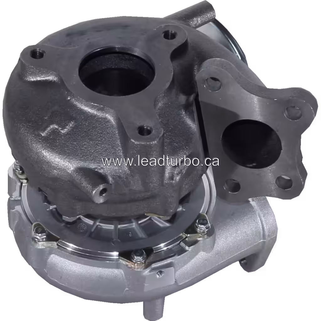 Turbosprężarka 14411EB300 GTA2056LV do Nissan Pathfinder QW25 174HP bottom 45 degree view