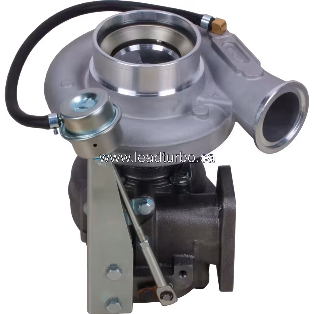 Turbosprężarka 4043980 HE351W widok boczny z oznaczeniem OEM 2834176