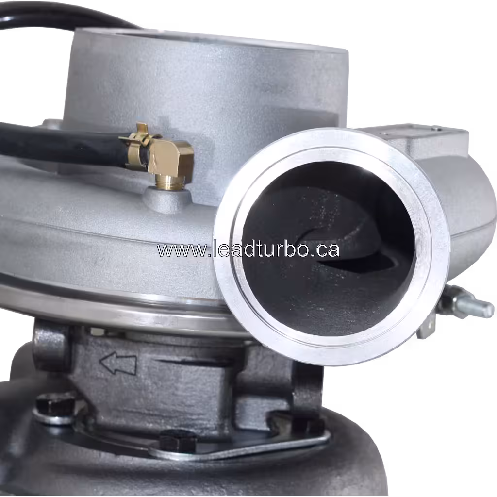 Turbosprężarka zamiennik do silnika Volvo D7A B7R widok z przodu