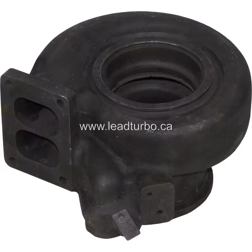 302-7435 TH Turbine Housing for J96 Turbocharger bottom 45 degree view