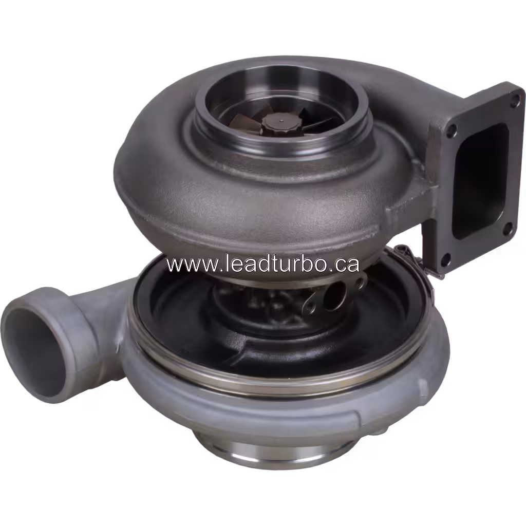 Turbo T18A40 407370-5009 para Detroit Diesel 12V150T bottom 45 degree view