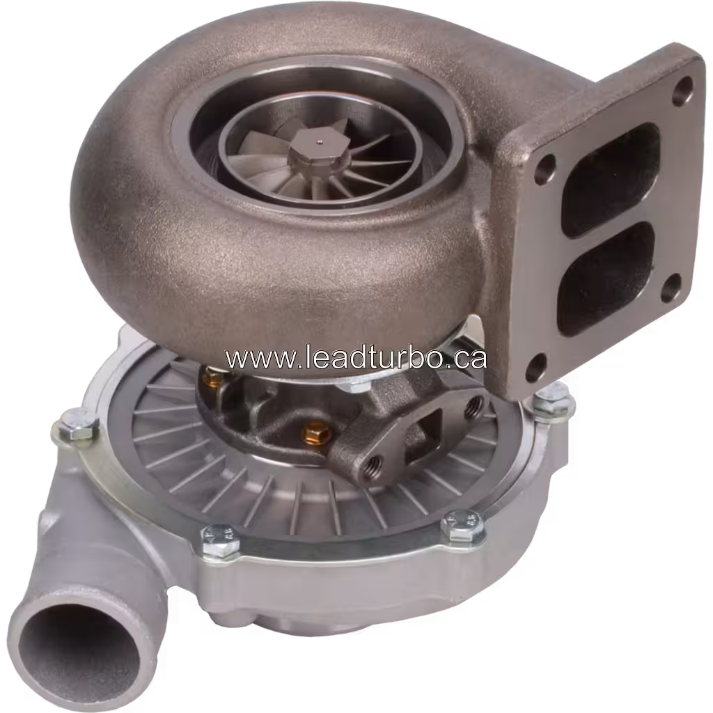 Turbocompresseur de remplacement 6222-83-8171 TO4E15 pour Komatsu PC300-6 bottom 45 degree view