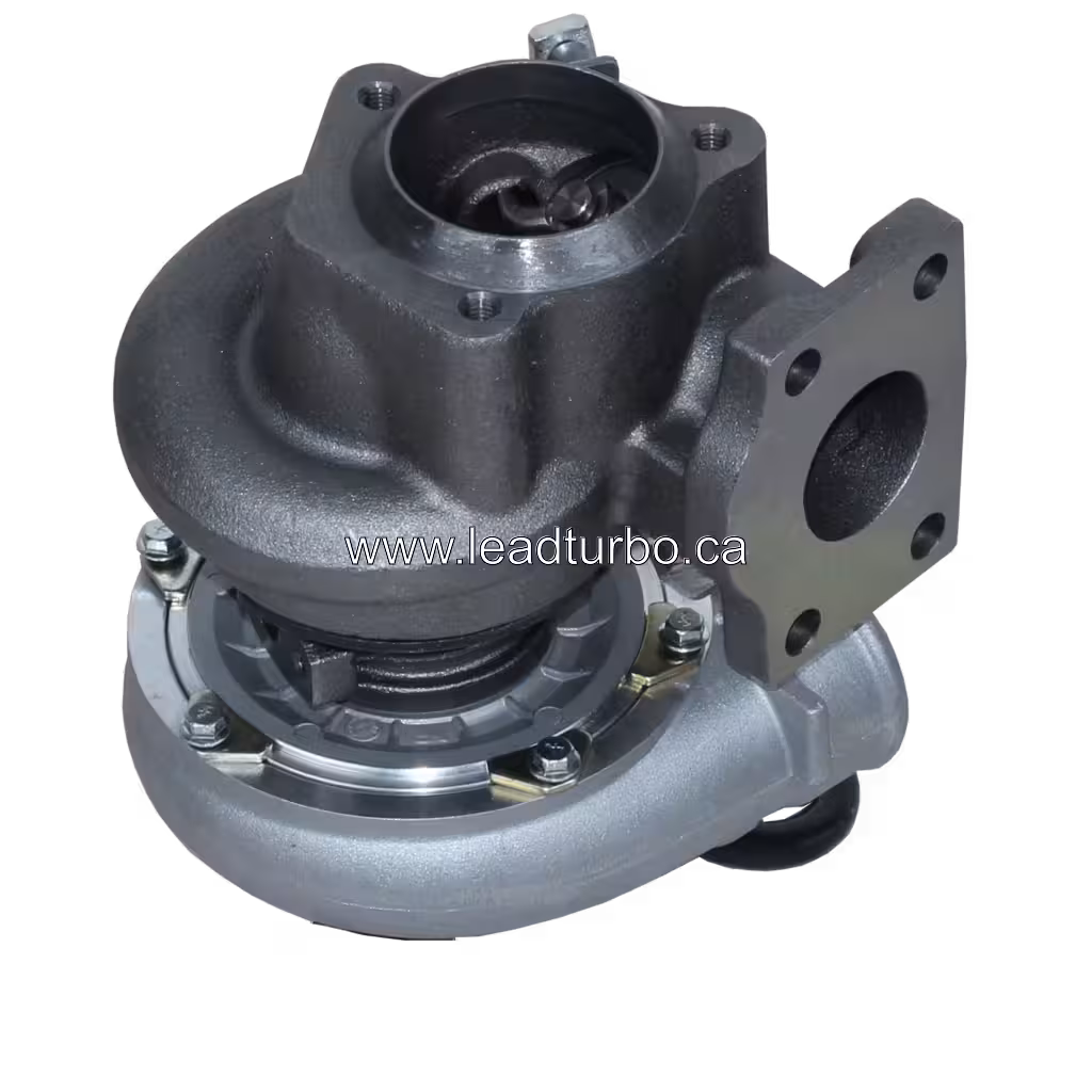 Turbosprężarka zamiennik do Perkins T4.40 4L i JCB bottom 45 degree view