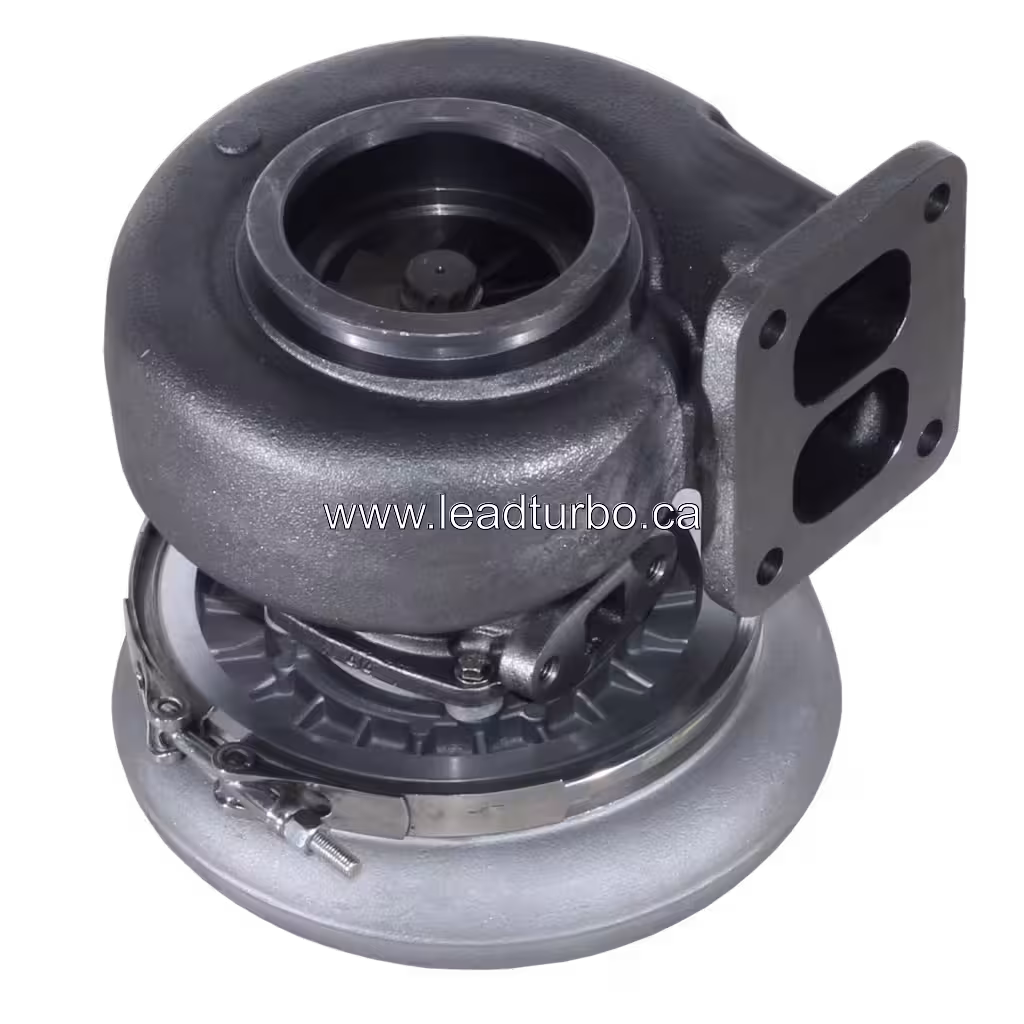 Турбокомпресор 3802345 H1E для Cummins 6CTA (заміна) bottom 45 degree view