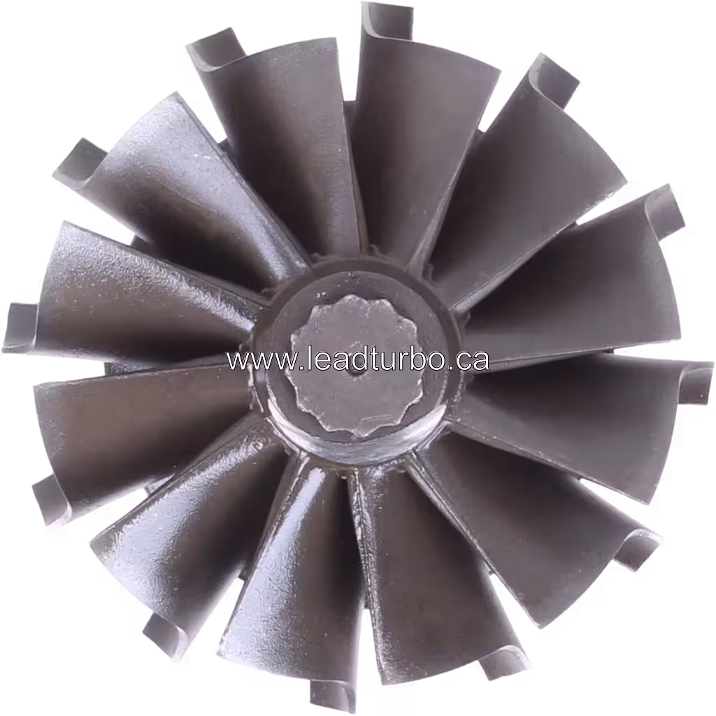 Détail de la roue de turbine turbocompresseur J96