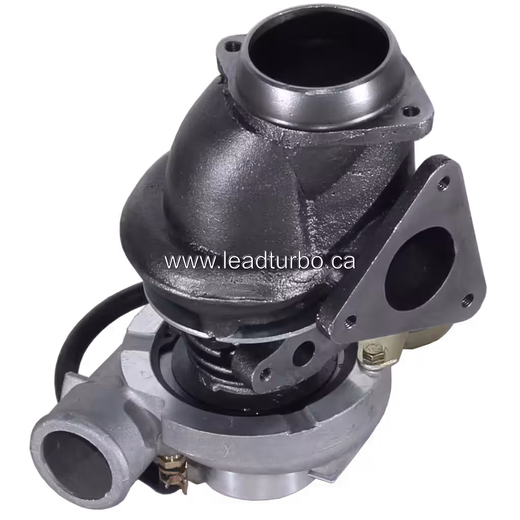 Turbocompresseur GT25 717123-0001 pour Sangyong Musso OM662 bottom 45 degree view