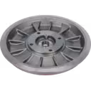Vue de dessous du back plate 407215-0000 montrant les nervures radiales