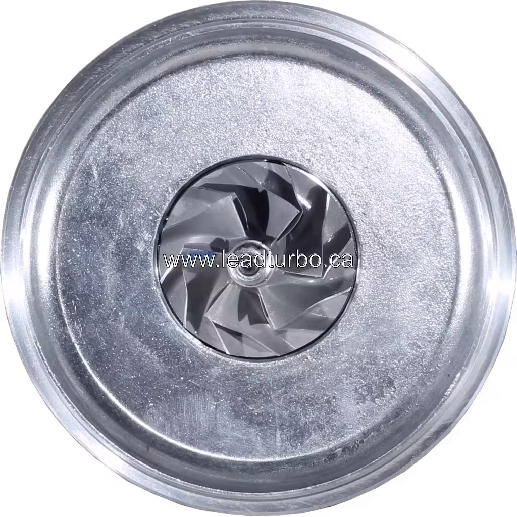 Vista frontal del core de turbocompresor CT9C FOR 17201-30080 con rueda de turbina visible