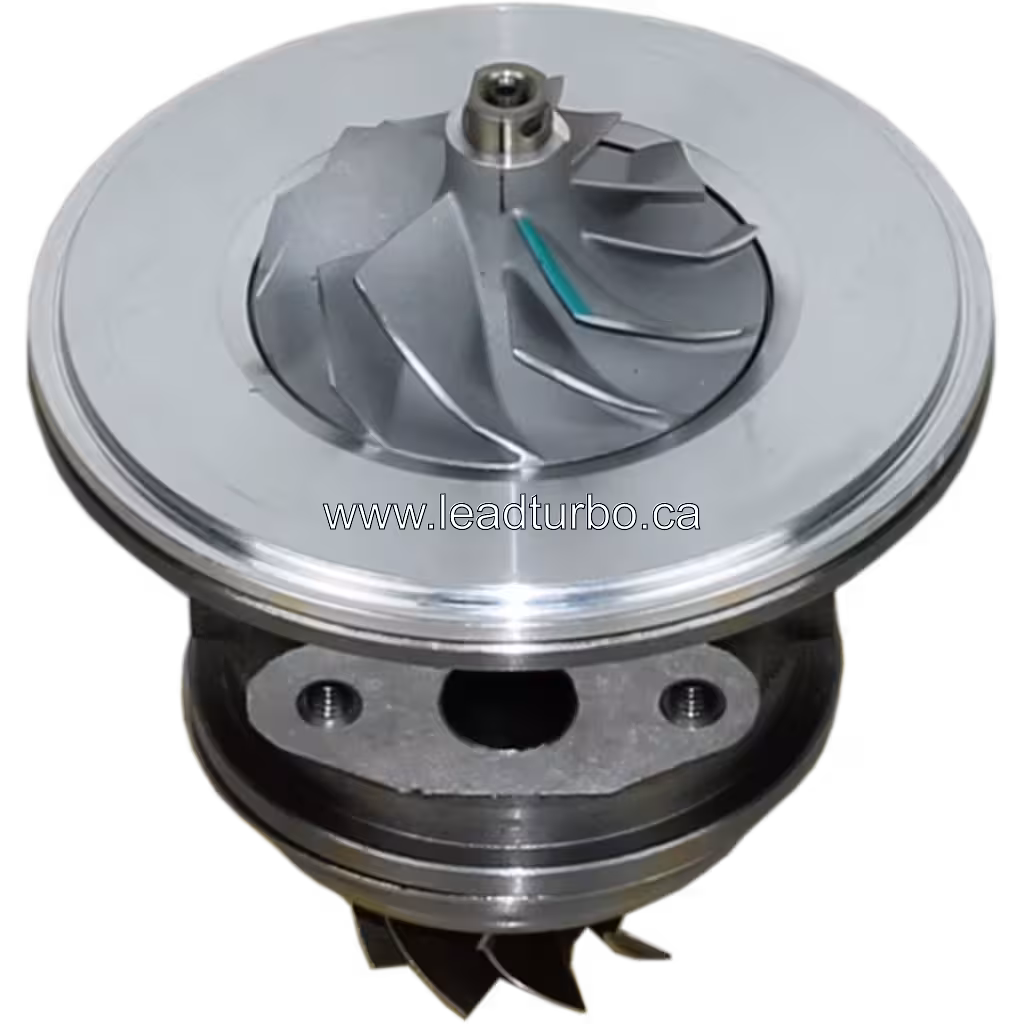 Vista replacement do core FOR 047-276 mostrando a roda do compressor e a base de montagem