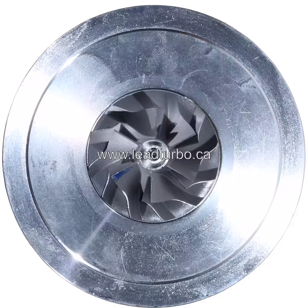 Core GT2259LS FOR 24100-4631 vista frontal com eixo central e carcaça