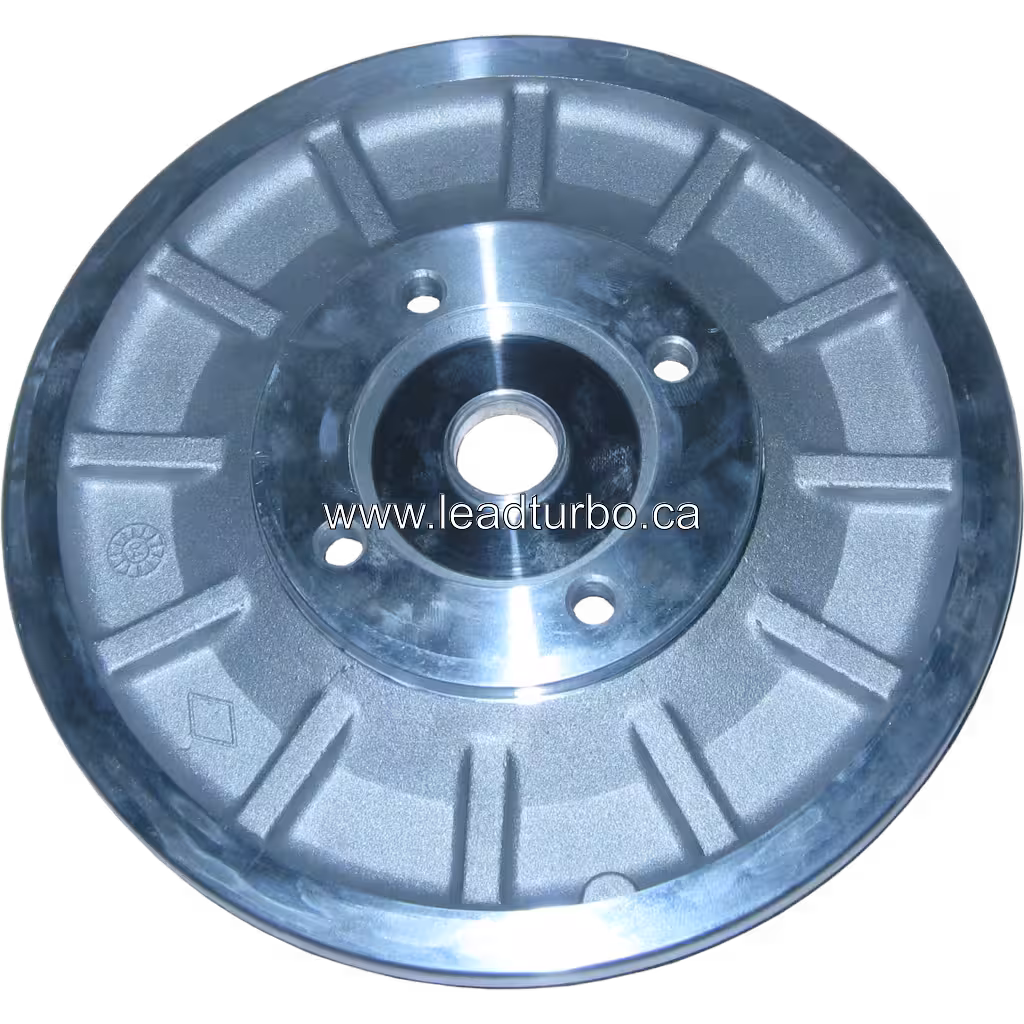 434256-0002 J96 Turbocharger Back Plate Replacement bottom 45 degree view