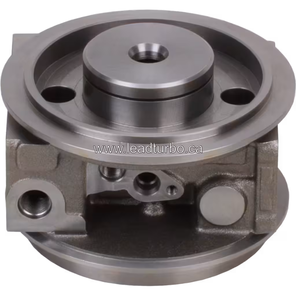 Korpus łożyska turbosprężarki do Cummins ISX15 (zamiennik) bottom 45 degree view