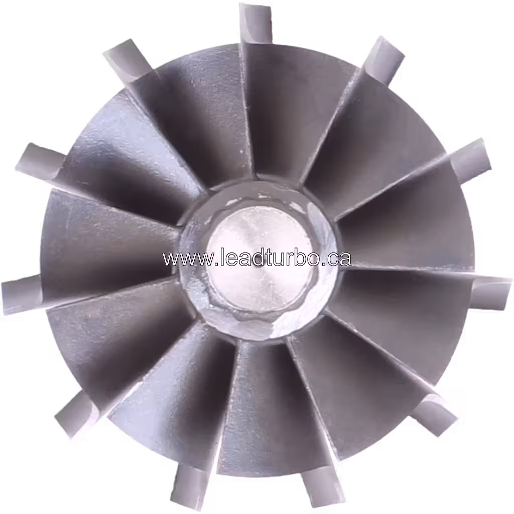 Rueda de turbina Cummins L10 vista lateral