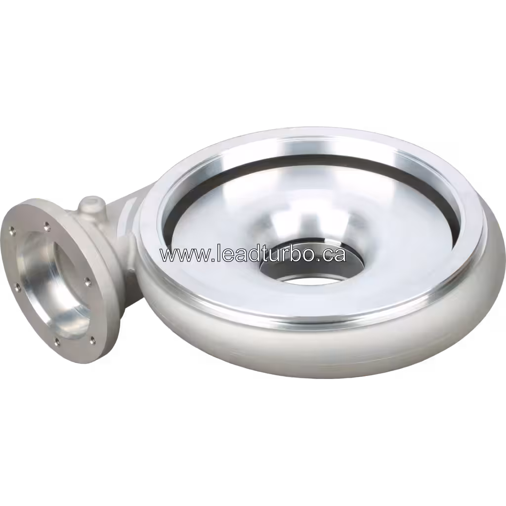 3598329 CH HX82 Compressor Housing for Cummins QSV91 bottom 45 degree view