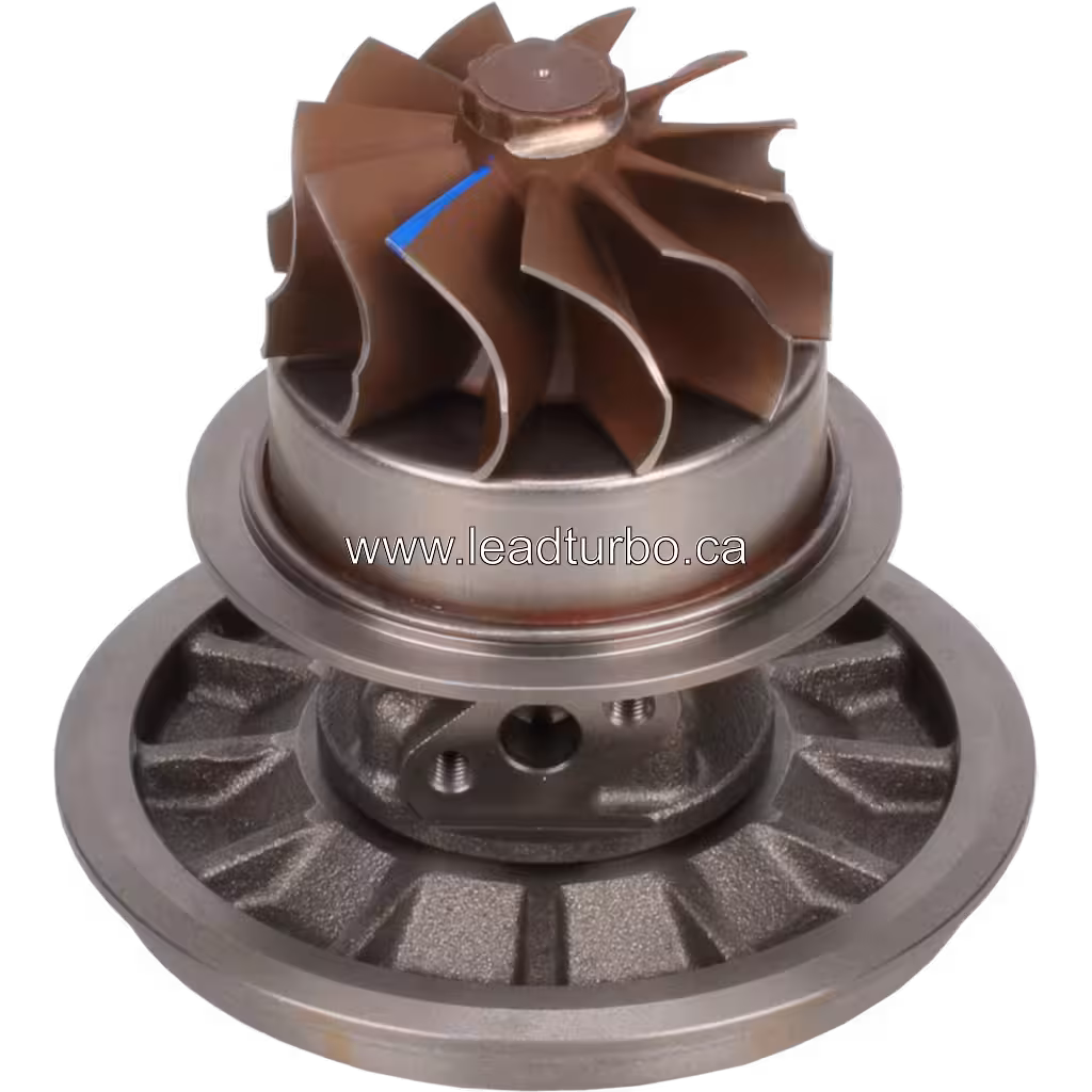 Core Turbosprężarki 0R6952 TV7804 do CAT 3406 360HP bottom 45 degree view