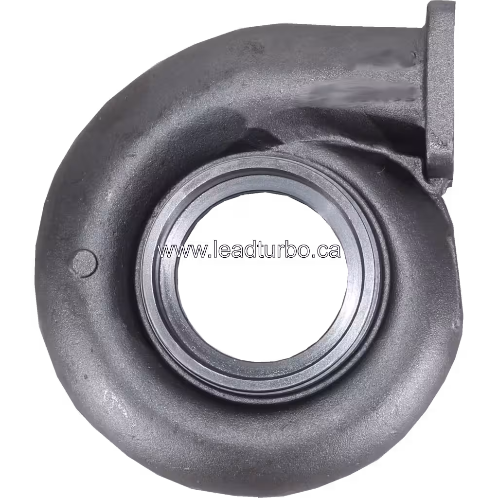 Turbine housing 5199484 T18A40 en métal gris foncé avec flange rectangulaire