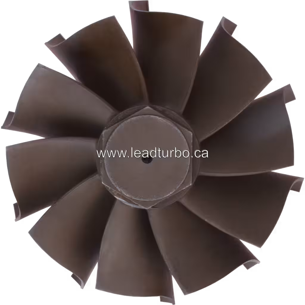 750863-5006S TW Turbine Wheel GTA5518 Cat Earth Moving Turbocharger front view
