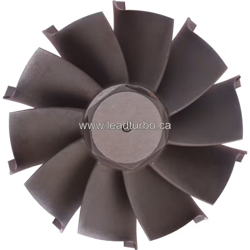 750863-5006S TW Turbine Wheel GTA5518 Cat Earth Moving Turbocharger top view
