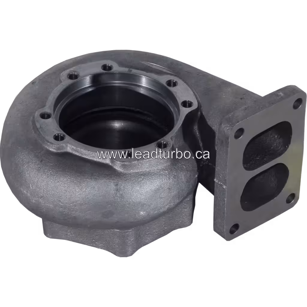 Vista frontal da carcaça de turbina aftermarket