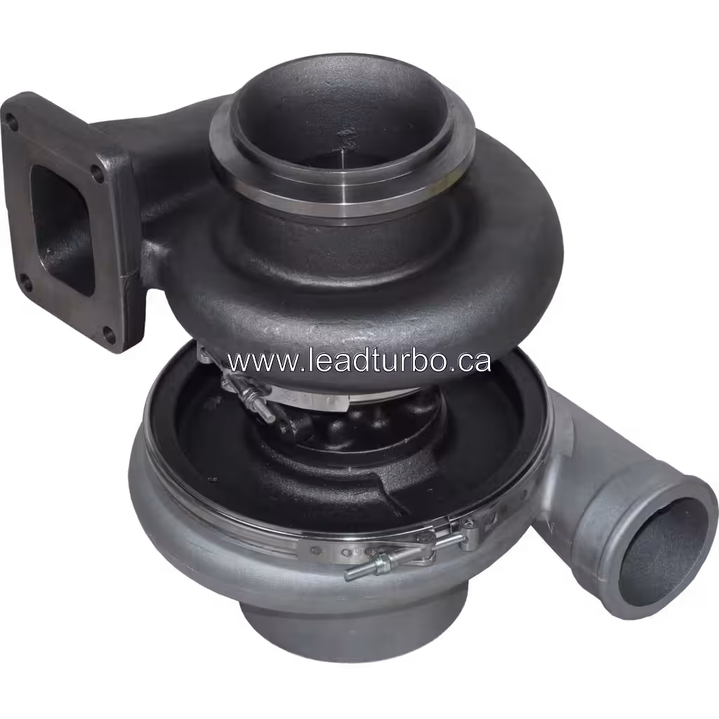 Turbosprężarka 3801590 HT4B zamiennik do Cummins VTA28 bottom 45 degree view