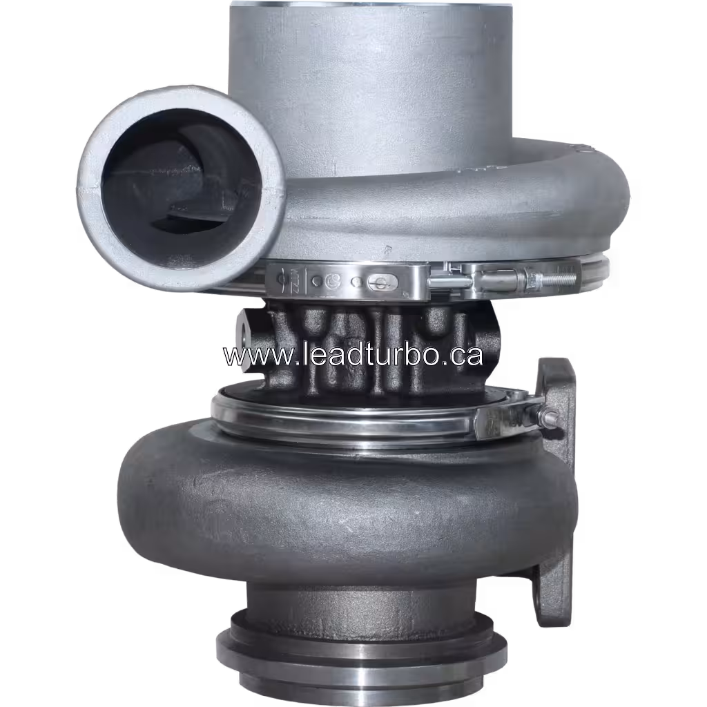 Turbosprężarka 3801590 HT4B zamiennik do Cummins VTA28 widok z przodu