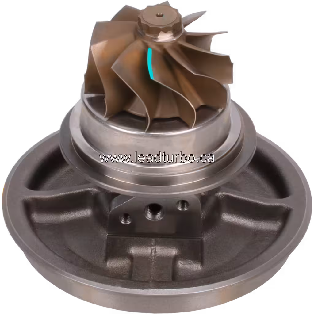 171702 S400S061 Turbocharger Core for Detroit Diesel S60 bottom 45 degree view